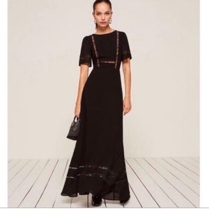 Reformation Patchouli Maxi Dress in Black Size 4